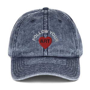 Follow Your Art - Vintage Cotton Cap