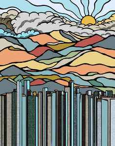 Denver's Backyard art print design by Harry Foreman
