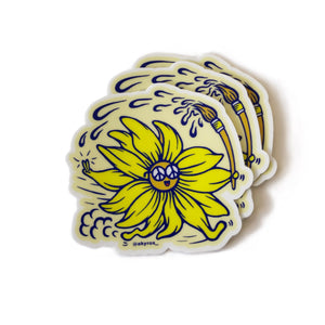 Painting Sunflower - Sticker